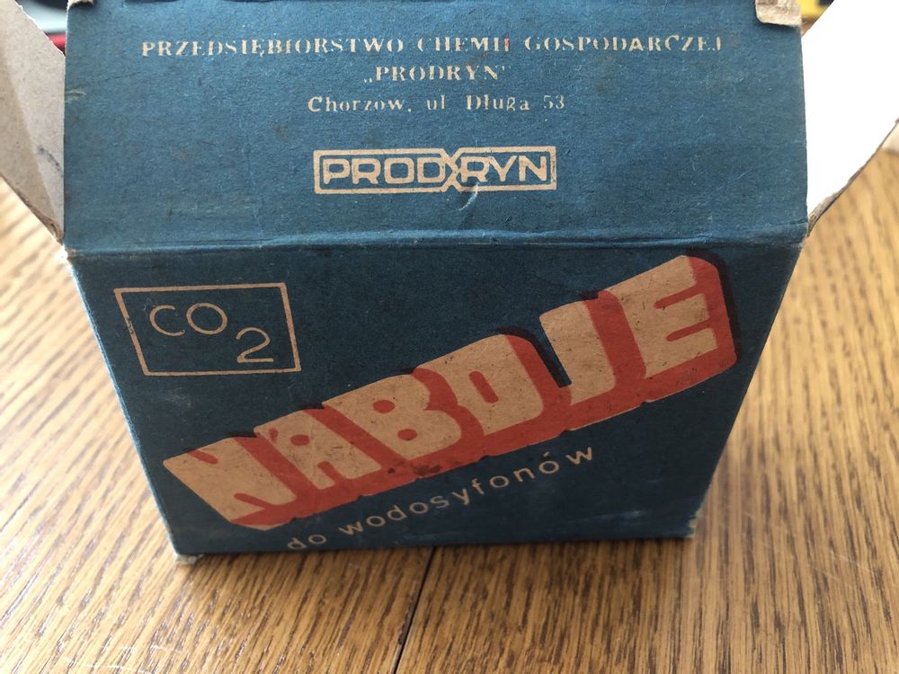 Naboje do wodosyfonów PRL PRODRYN 1987-8 r.
