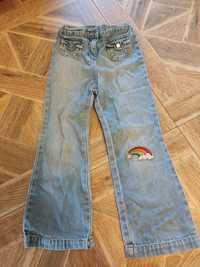 Spodnie jeans dla dziewczynki 110