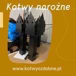 Kotwa narożna - podstawa pod słup drewniany!