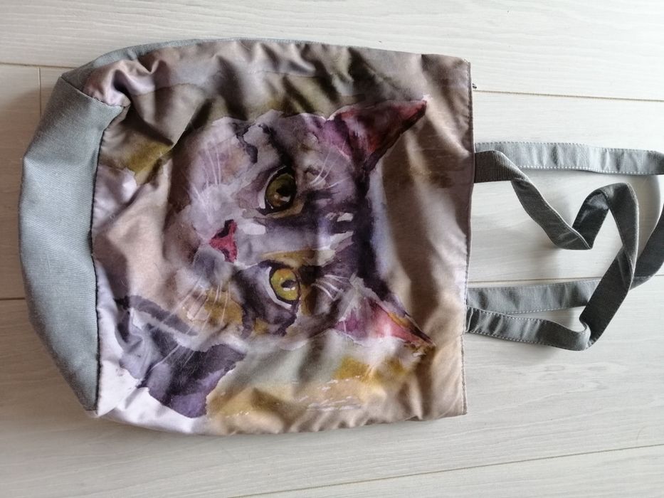 Torba z grafiką kota
