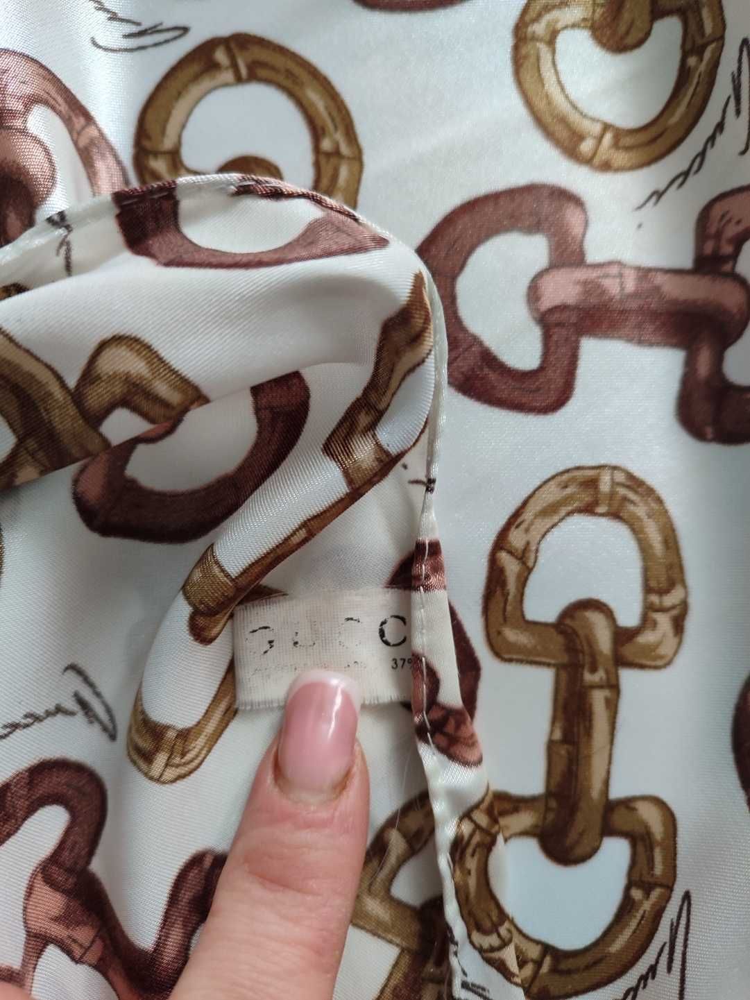Gucci винтажный платок шарф бандо косынка