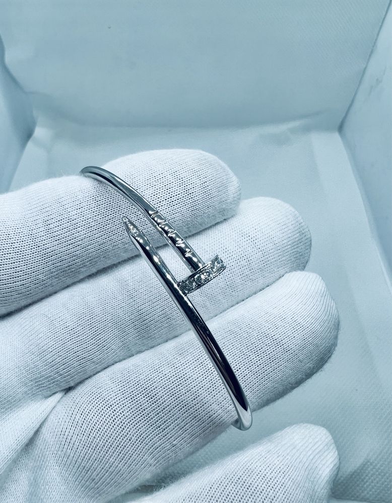 Золотой браслет Cartier Juste un Clou small. Белое золото 750 проба.