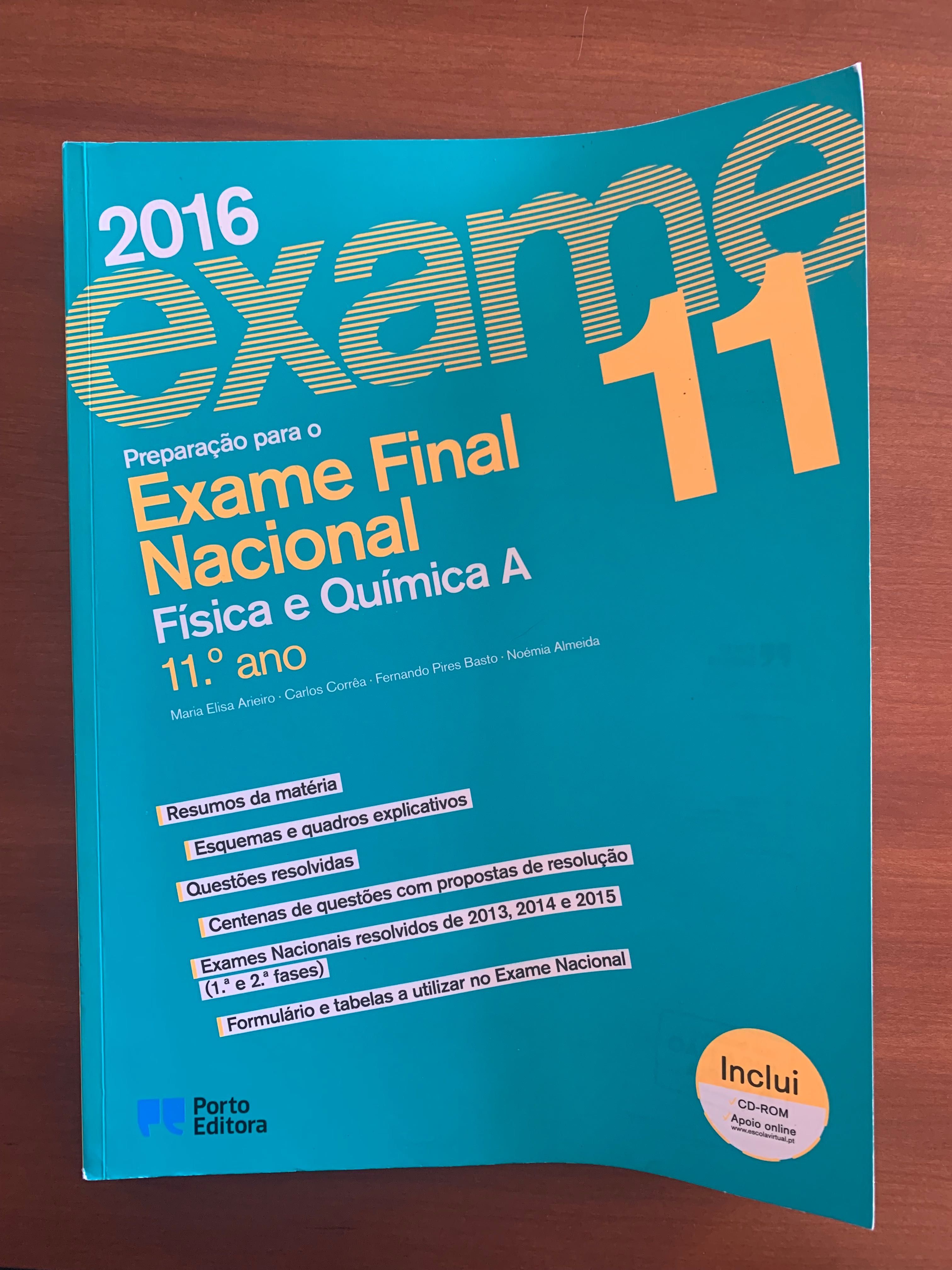 Fisica Quimica exames livros manuais vários anos VER