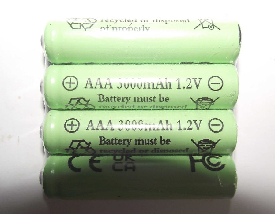 Акумулятори формату ААА 3000 мАг Ni-MH 1,2 V 26 грн/шт Дуже дешево!