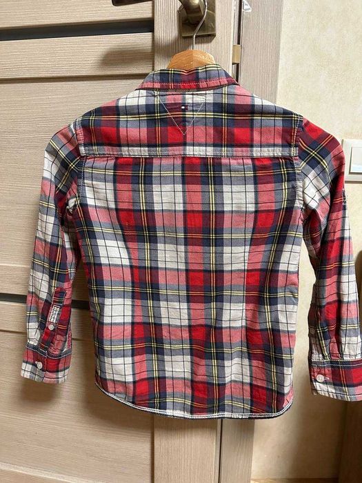 Рубашка теплая на мальчика 6, 7,  8 лет  (Zara, Tommy)