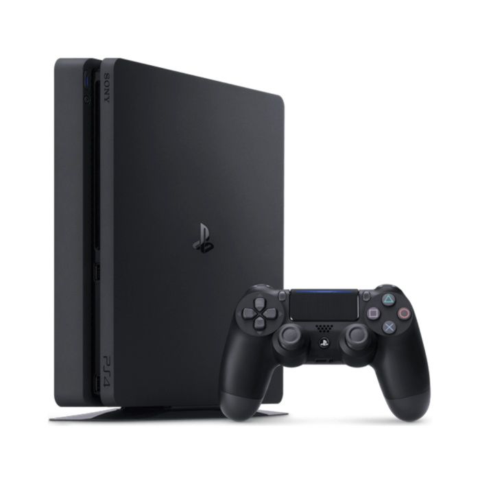 Playstation 4 Slim + 1 comando e cabos para conectar ao monitor