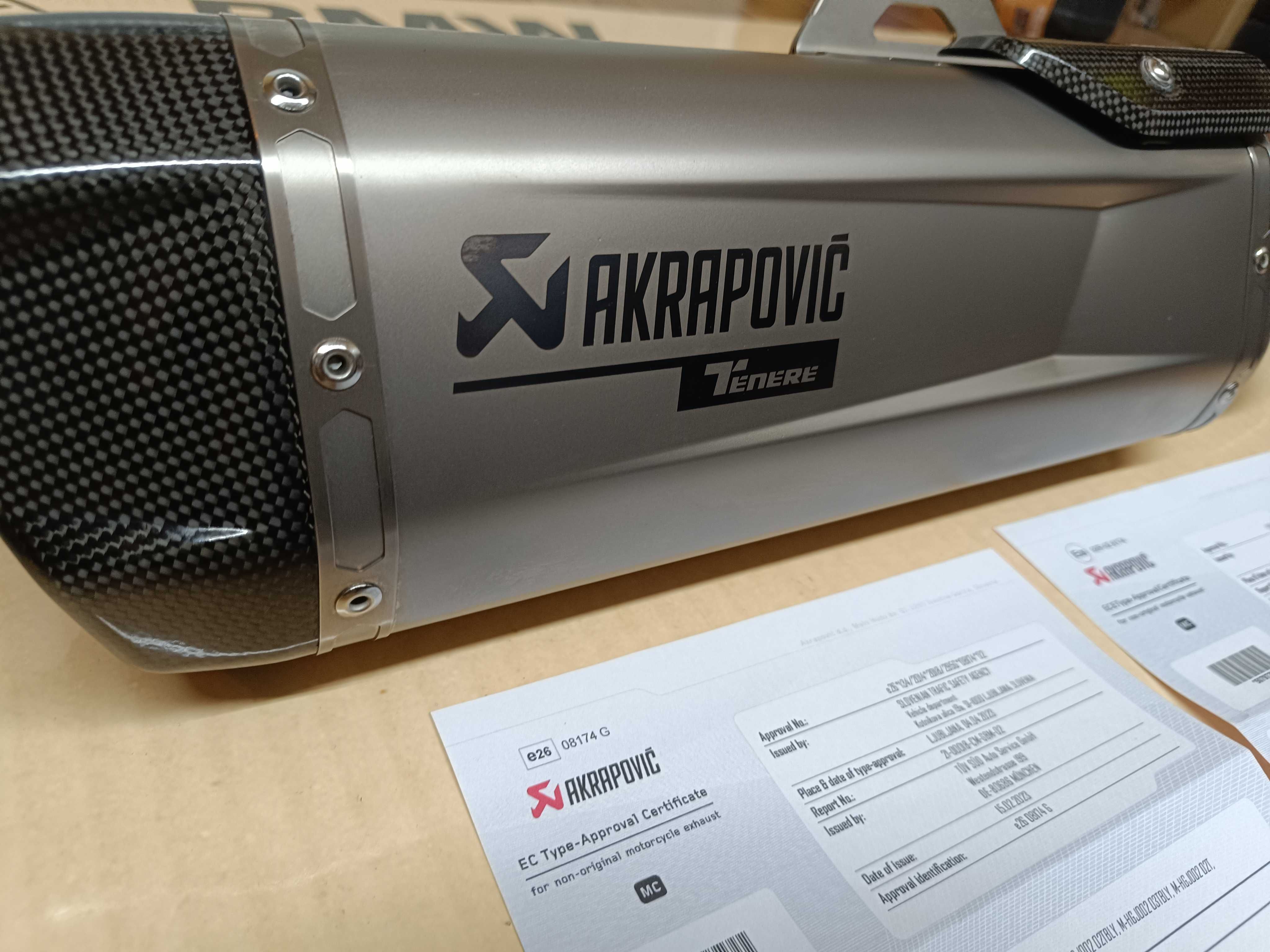 PONTEIRA AKRAPOVIC YAMAHA TENERE 700 Rally Edition World Rally