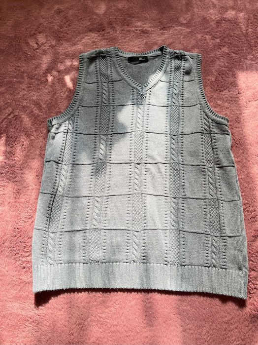 Kamizelka dzianinowa szara BHS rozmiar S