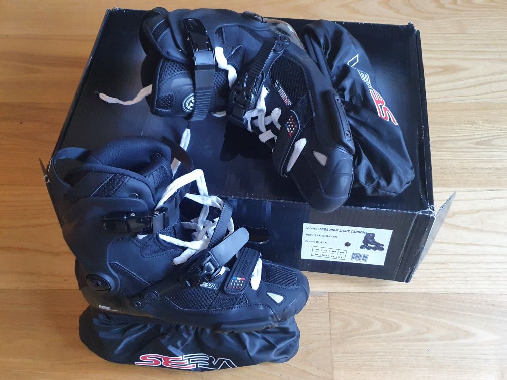 Seba High Light Carbon r 44 wk 28cm Black Boot Only Rolki