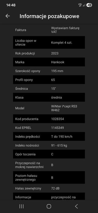 Koła zimowe Hankook 195/65 R15 Winter icept

własnością Oponeo.pl S.A.