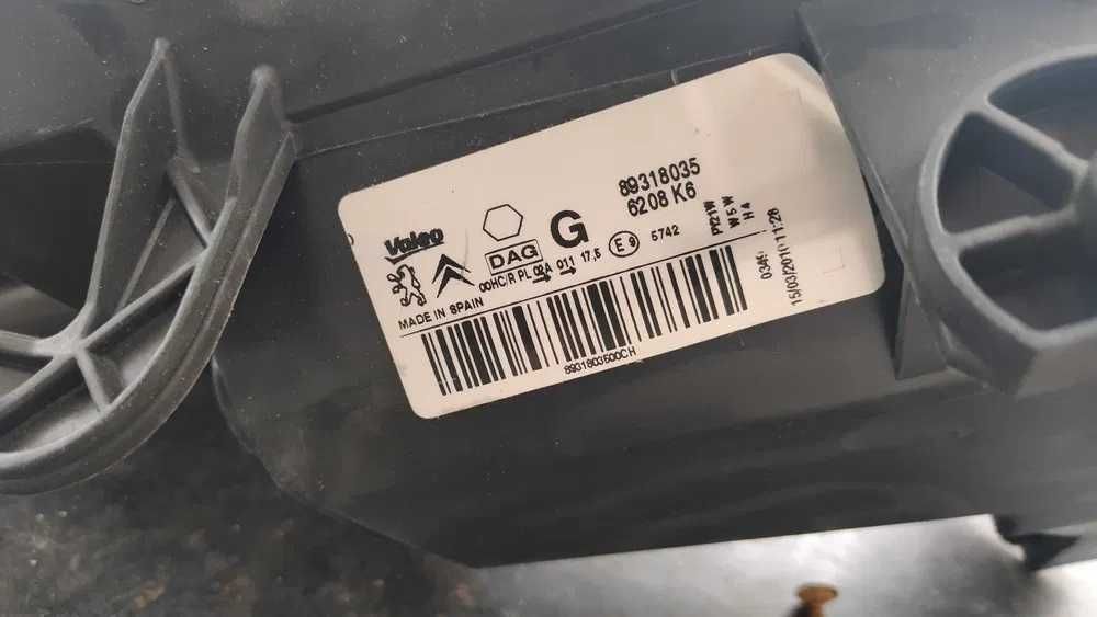 3 Faróis Peugeot 307, 3008, Citroen Berlingo B9,