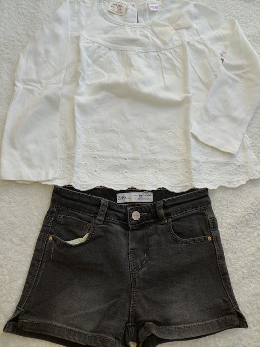 Conjunto menina zara, tam. 3/4