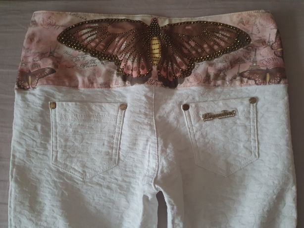 NOWE spodnie damskie Wagoon Paris 40 L przepiękne niepowtarzalne motyl