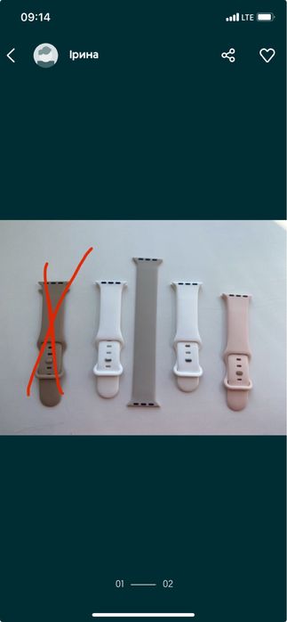 Силіконовий ремінець Apple watch 38/40/41 mm ЗА ВСІ 150 грн