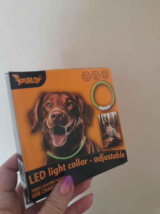 Obroża  świecąca led