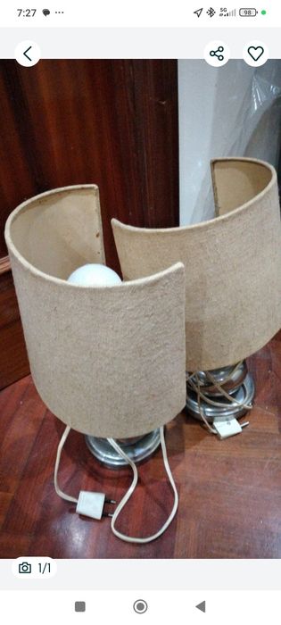 Candeeiros de mesa de cabeceira antigos