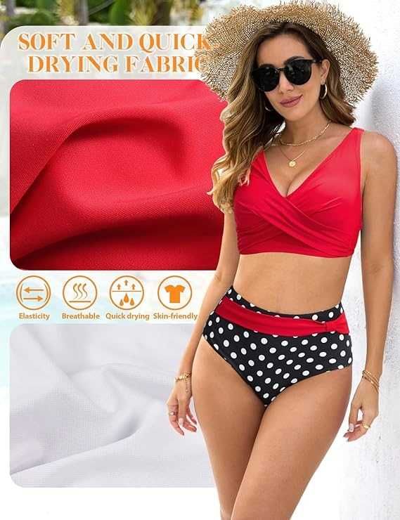 Nowy strój kąpielowy/dwuczęściowy/bikini/majtki/biustonosz R-L !3930!
