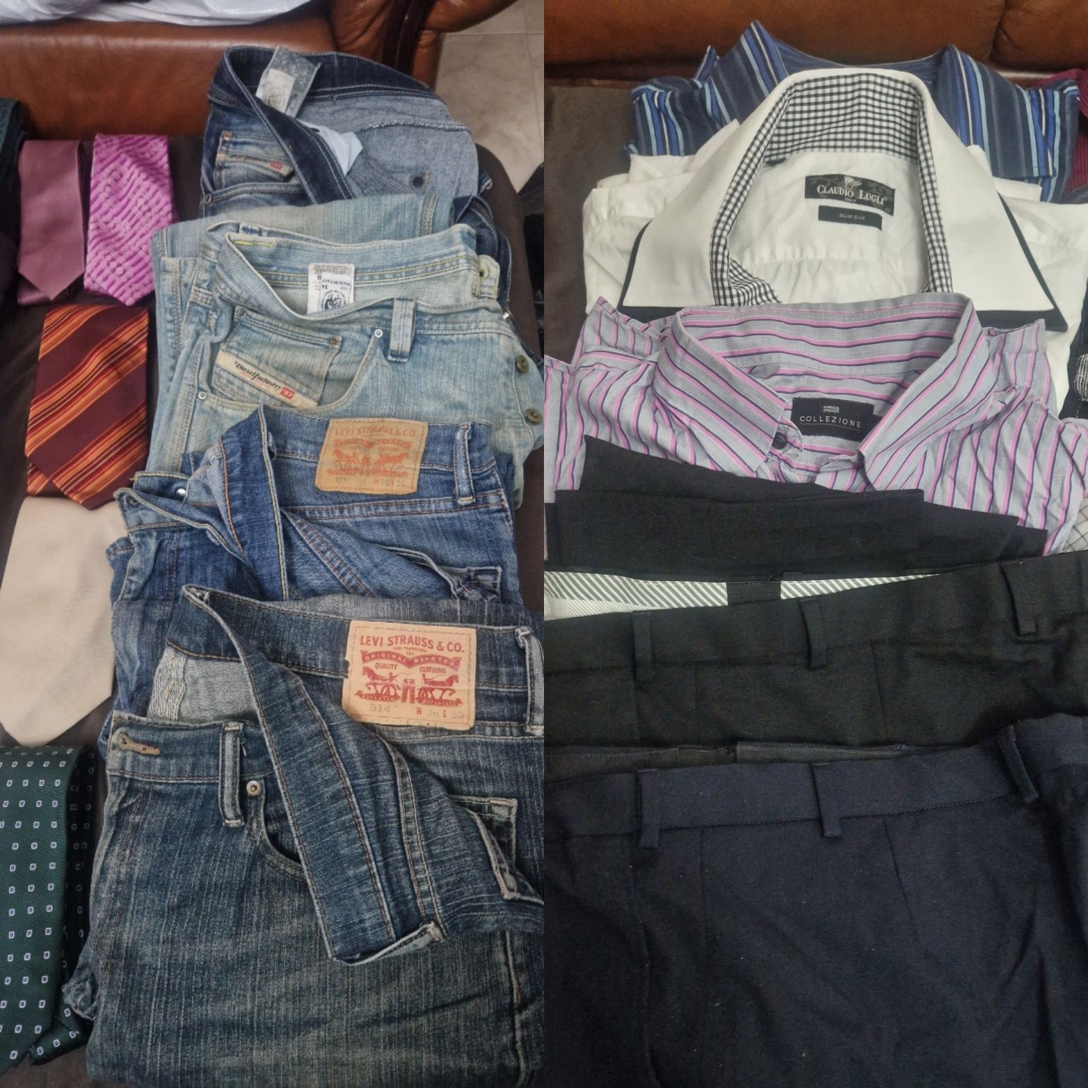 !!!BARATO!!! Camisas, calças, fatos completos, gravatas,  de marca