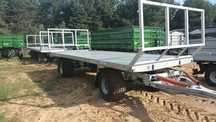 Cynkomet Cargo P100D  Przyczepa Cargo P100D platforma do bel Cynkomet 10 ton