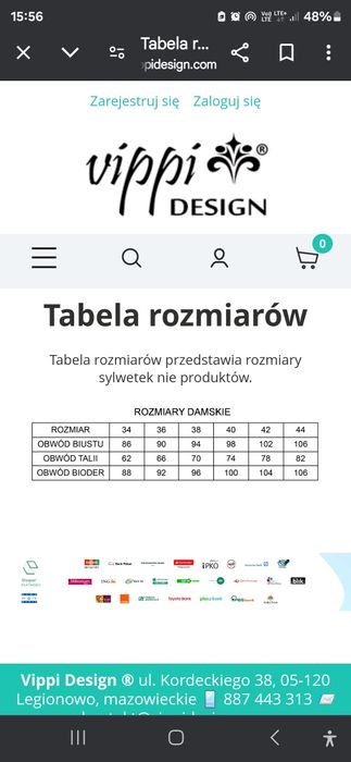 Nowy z metką kombinezon Vippi Design Rio 40, Kraków mozliwy odbiór oso