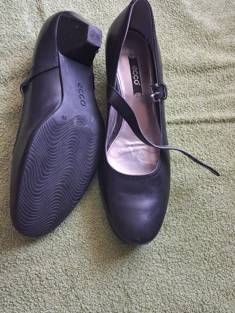 Eleganckie damskie buty ecco skórzane r.38 r.