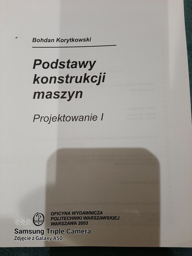 Książka Podstawy konstrukcji maszyn - Projektowanie 1