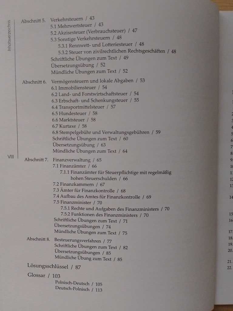 Steuersystem (polski) dla germanistów i tłumaczy