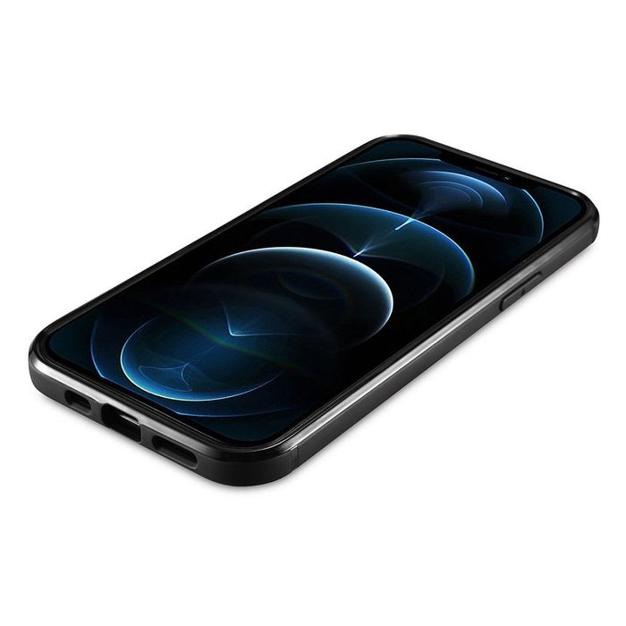 Etui Icarer Leather Oil Wax Do Iphone 12 Mini Czarny