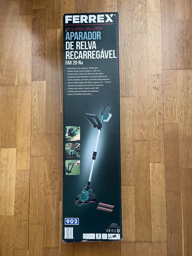 Aparador de Relva Recarregável Ferrex (novo)
