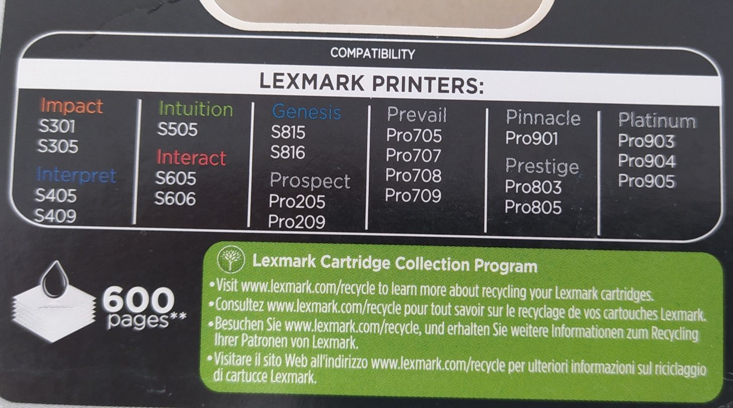 Tinteiros Lexmark 100XL original