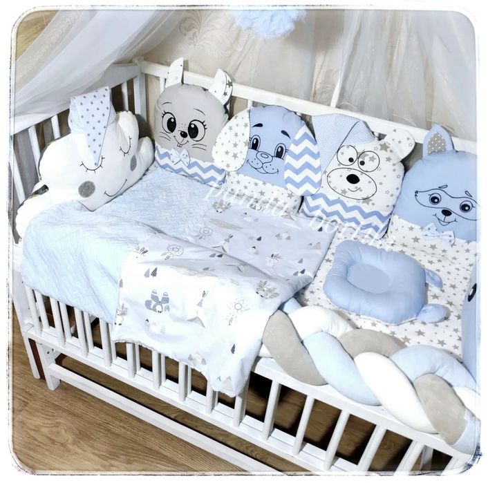 Бортики в дитяче ліжечко. Защитные бортики в детскую кроватку.