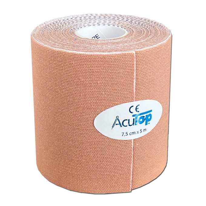 Kinesiology tape - ACUTOP - Medyczne plastry - 7,5 cm - Dł. 5 m - NOWE