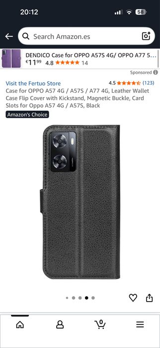 Capa Fertuo para Oppo A57 - Oppo A77 Preta