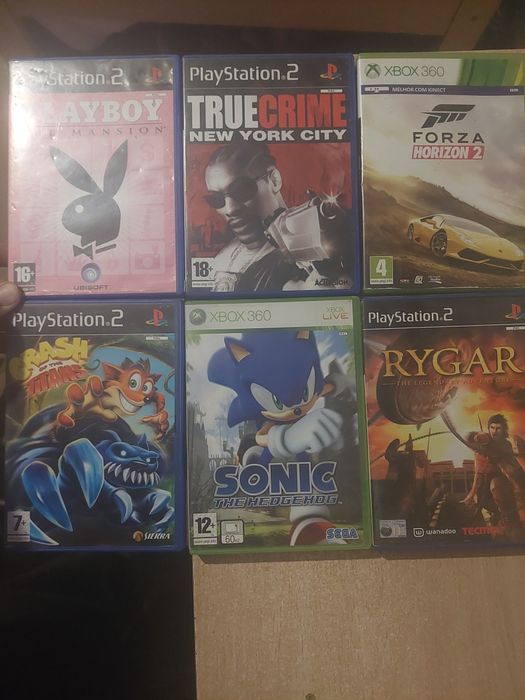 Jogos PS1, PS2 e XBox 360