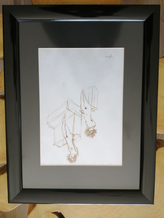 Cutileiro - desenho original - duplo nú (Raro)