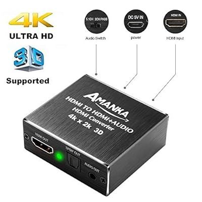 amanka 4k hdmi audio konwerter vv