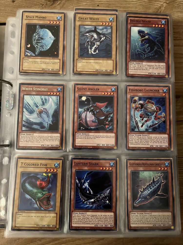 Oryginalne karty Yu-Gi-Oh! Aqua/Fish/Sea Serpent