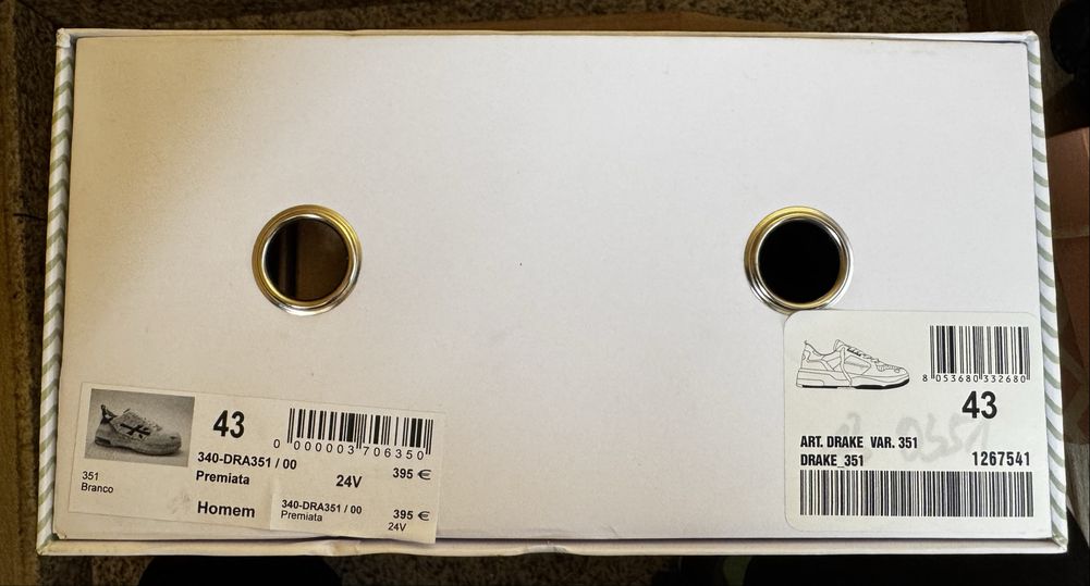 Tenis premiata N43 usados 2 vezes igual a novos . Preço de compra 395€