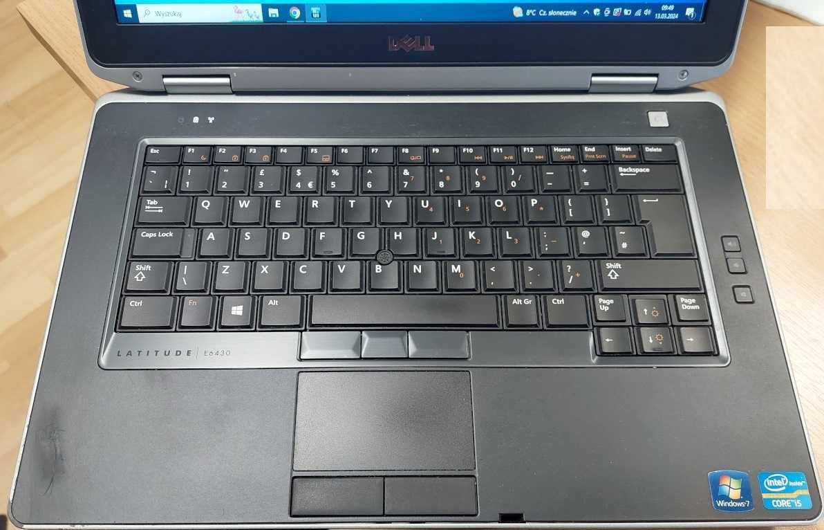 Dell Latitude E6430, i5, 8GB RAM, SSD 240GB, Win10 PRO + zasilacz