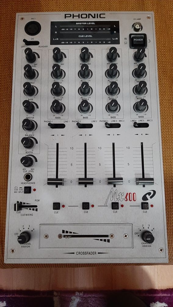 Микшерный пульт DJ Микшер mixer Phonic MX600 5Line+3Phono+3Mic