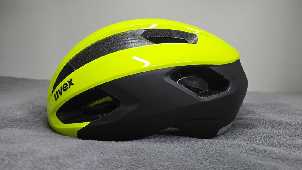 Lekki Kask rowerowy UVEX RISE CC Neon Yellow Bk Matt rozmiar 56-59 cm