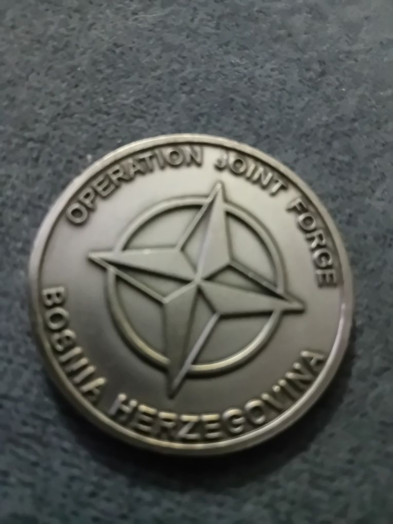 Coin wojskowy operation joint force Bosnia Herzegovina