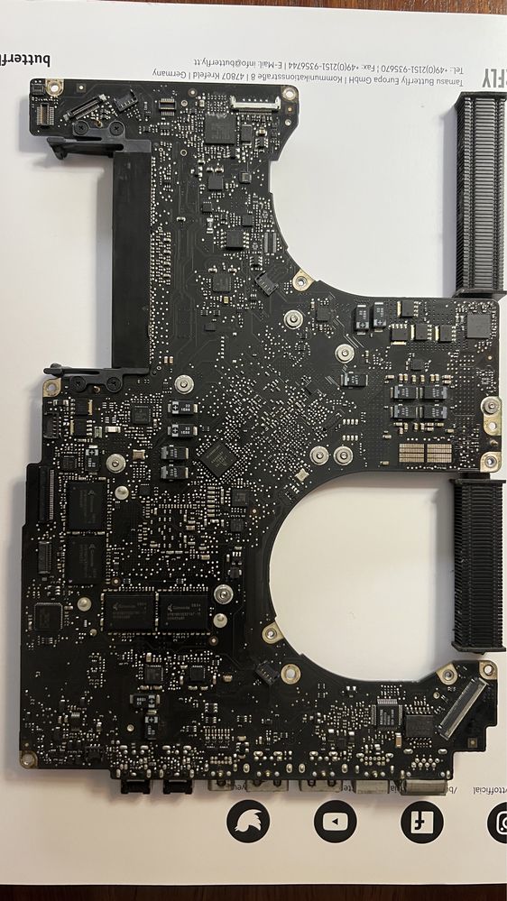 Motherboard Macbook Pro 15” 2009 2.53 core 2 duo