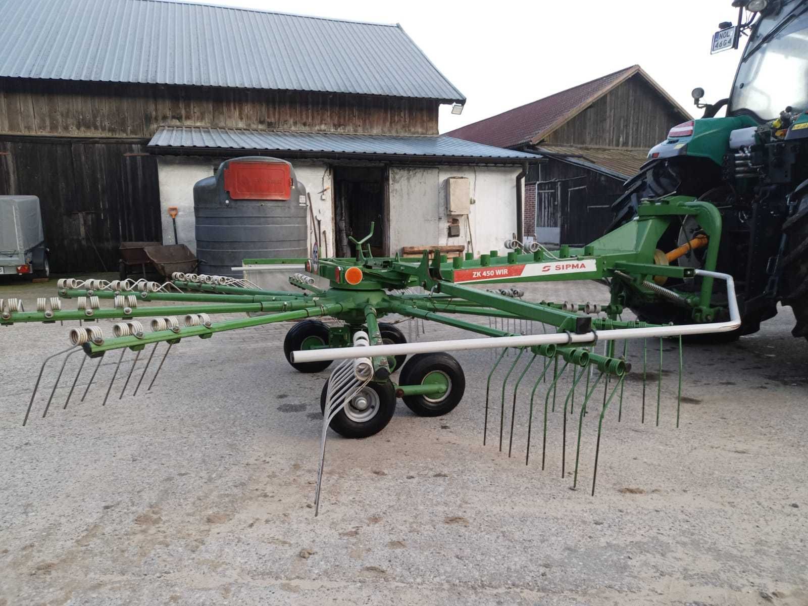 Zgrabiarka Sipma karuzelowa ZK 450 WR z 2015 roku
