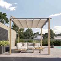 Pawilon ogrodowy pergola Omega 400x285x258 cm beżowy Naterial