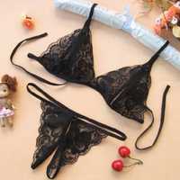 Conjunto de lingerie preta única