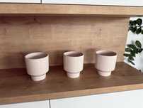 NOWE piękne Home&You 3szt osłonka doniczki jasnoróżowy