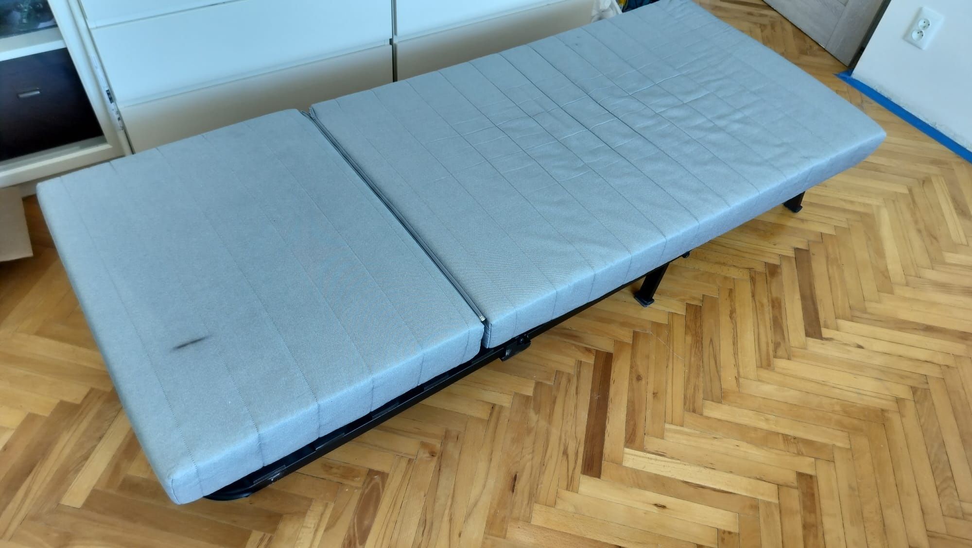 Fotel rozkładany do spania Ikea (stelaż+materac)