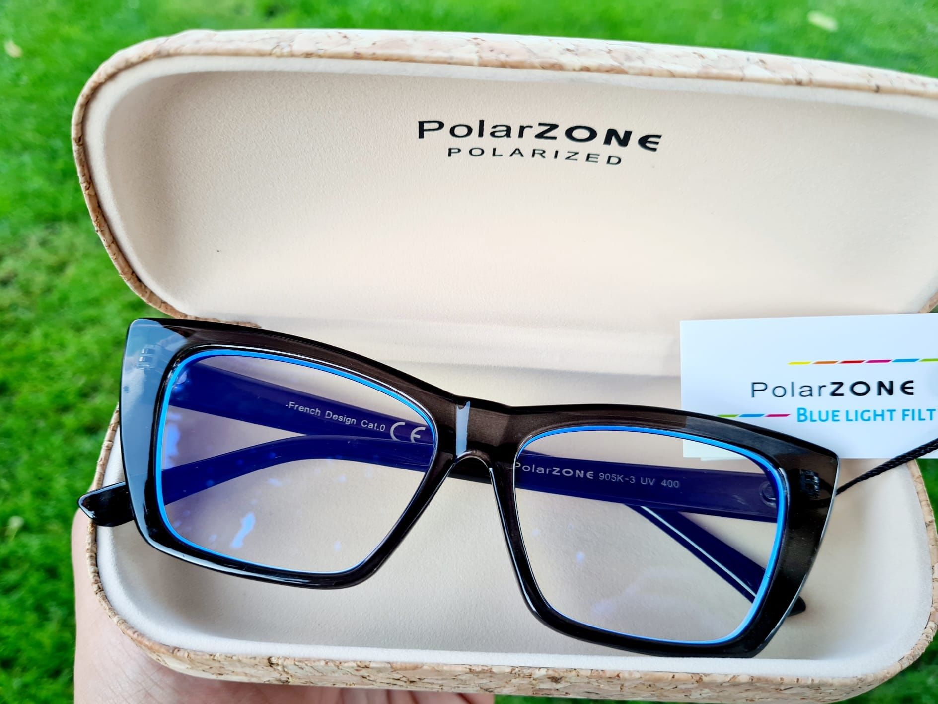 Polarzone NOWE okulary do komputera zerówki czarne