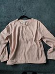 Pudrowa bluza na polarku do 115 biust